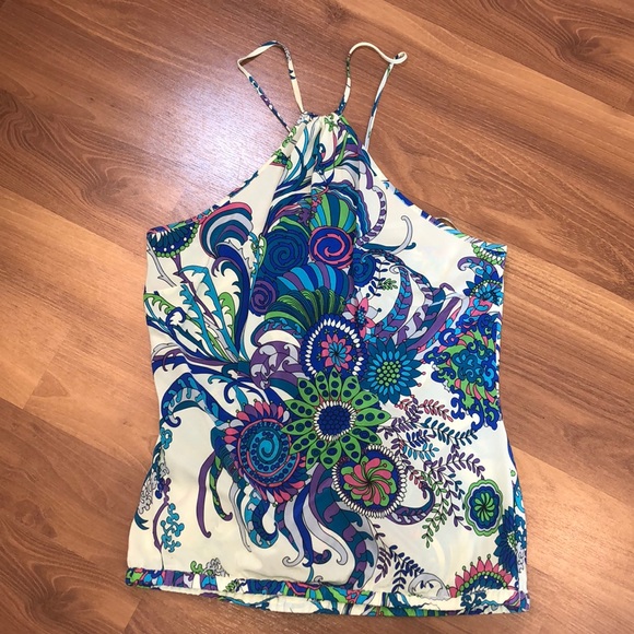 Warehouse Tops - Warehouse 100% silk sexy halter top size 6